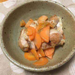 鶏肉とにんじんの柚子胡椒炒め